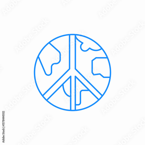 peace symbol icon sign vector