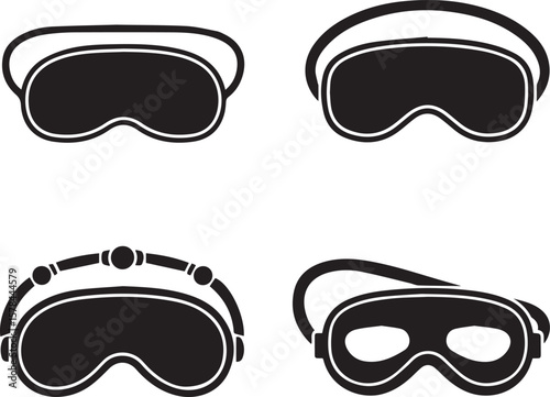 Sleep Mask Vector Illustration | Relaxation, Rest & Wellness Accessory Concept