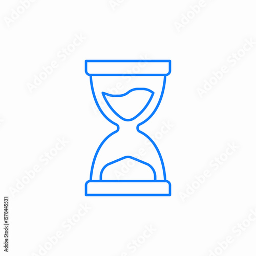 sand timer icon sign vector