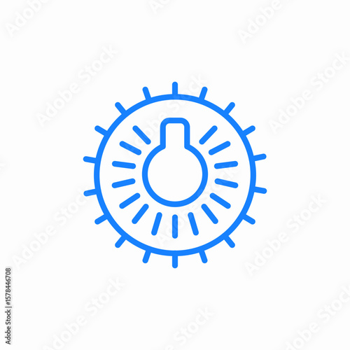 sun rays icon sign vector
