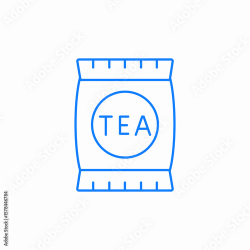 tea bag icon sign vector