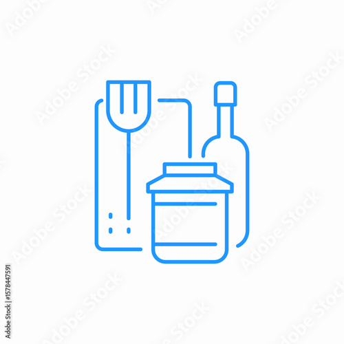 wine utensils icon sign vector