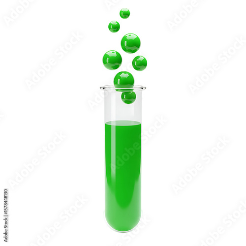 Wallpaper Mural Green Chemical In Test Tube Torontodigital.ca