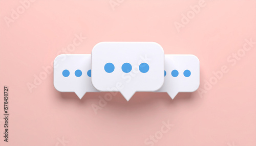 Minimal Chat Window with Typing Animation Dots Labeled “AI is replying...”