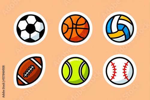 Diverse Sports Balls Collection soccer ball basketball