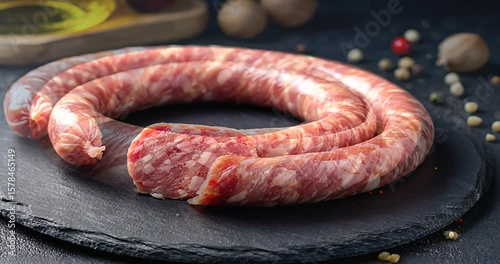 sausages on the grill