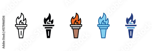 Torch  Icon Element For Design