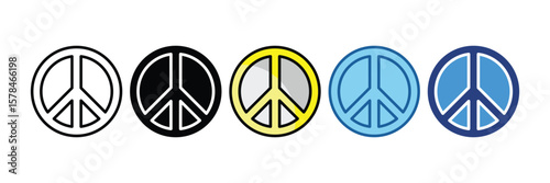 Peace Symbol  Icon Element For Design
