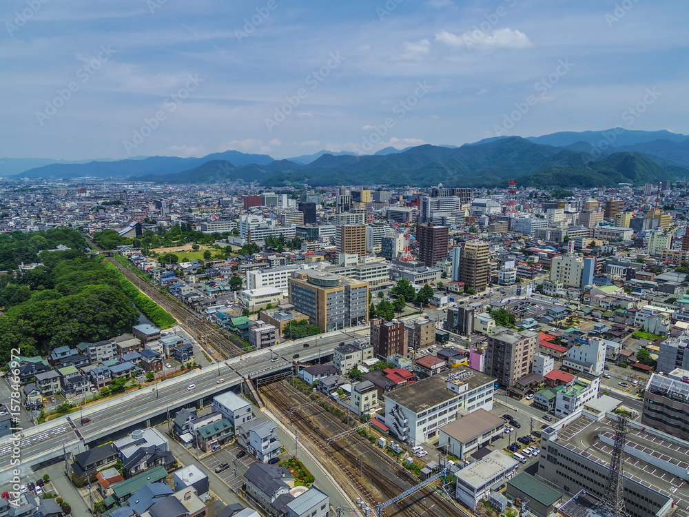 Fototapeta premium 【山形県】山形市の風景