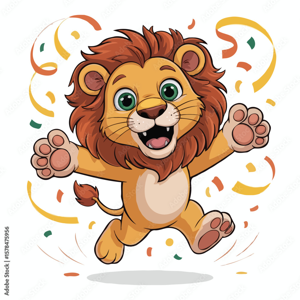 lion design character design posing happy lion design character design posing happy