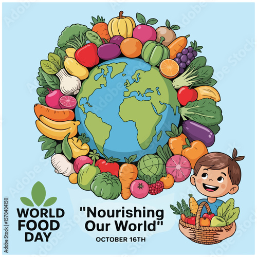 World Food Day flyer cartoon.eps