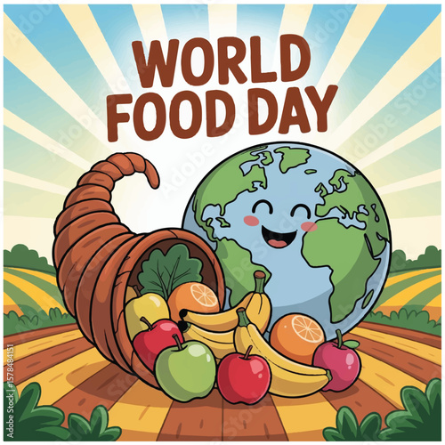 World Food Day flyer cartoon 1.eps