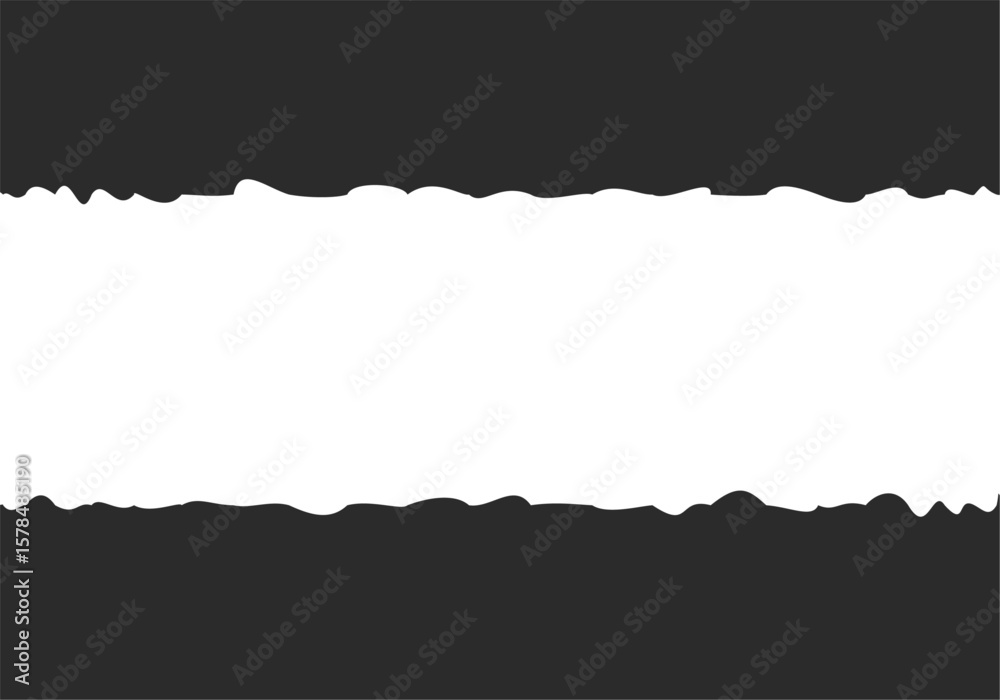 Fondo negro con forma rugosa blanca en el centro