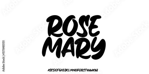 Groovy Font. Graffiti Elegant Font. Display Font. Playful font. Creative Hand Drawn Alphabet. Street Art Fashion Designs Typography modern concept vector illustration