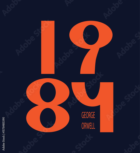 Foto 1984 George Orwell Vintage Design