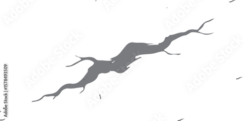 Vector brush stock, grunge black and white paint Background. White black grey wall, floor with cracks, texture background