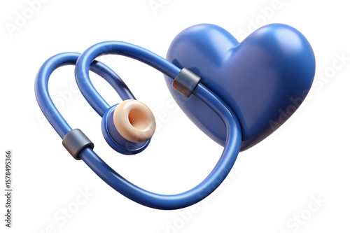 stethoscope isolated on white background