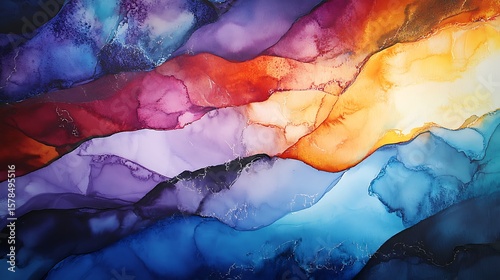 Abstract color landscape