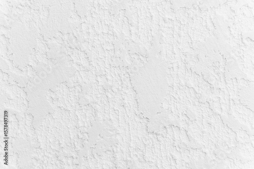 Tablou pe pânză Textured white wall background for construction material or plaster surface conc