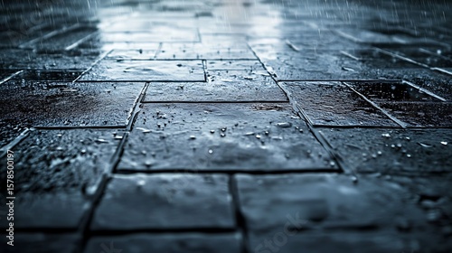 Wet paving stones pattern
