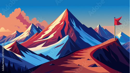 camp in the mountains