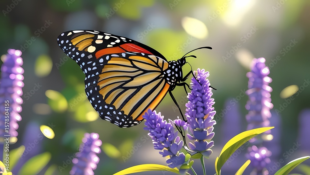 Obraz premium butterfly on flower