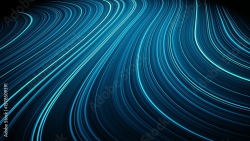 Weave lines. Abstract background. 3d render. Network connection structure.