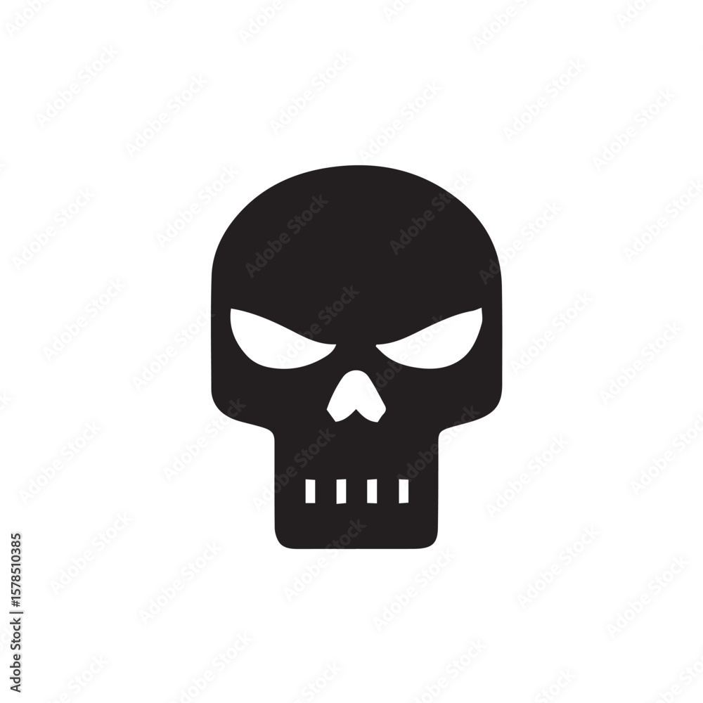 Fototapeta premium human skull isolated on white background