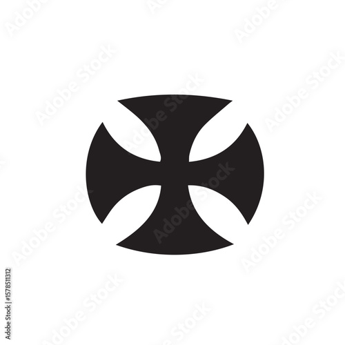 templar cross vector illustration
