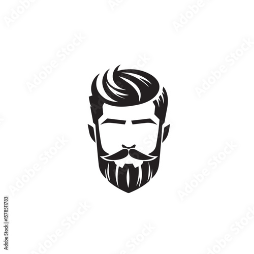 vector illustration of a barbar