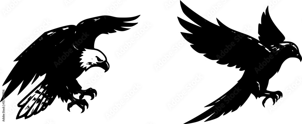 Fototapeta premium Eagle Logo,Bird Logo,Animal logo,Vector Logo Template 