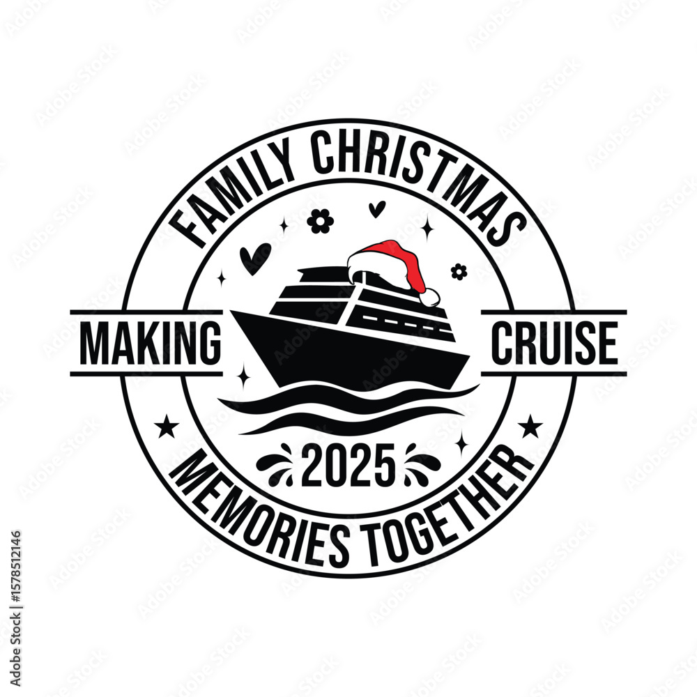 Obraz premium Family Christmas Cruise 2025 making Memories together