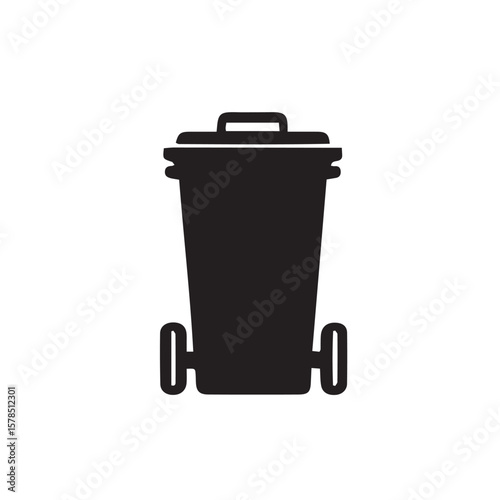 vector trash can icon