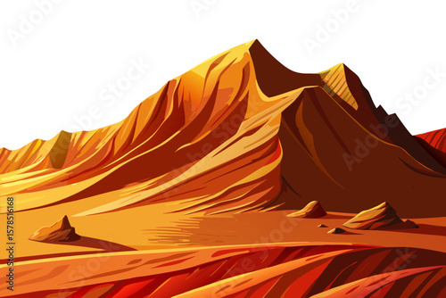 Highly detailed desert landscape with close-up sand grains and textured surface. Warm monochromatic tones, natural patterns, minimal arid environment, peaceful dry terrain, fine granules