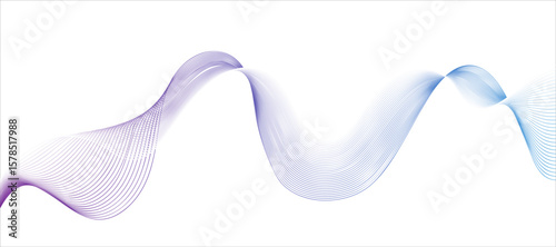 Dynamic wave pattern in gradient tones illustrating movement and energy in abstract design