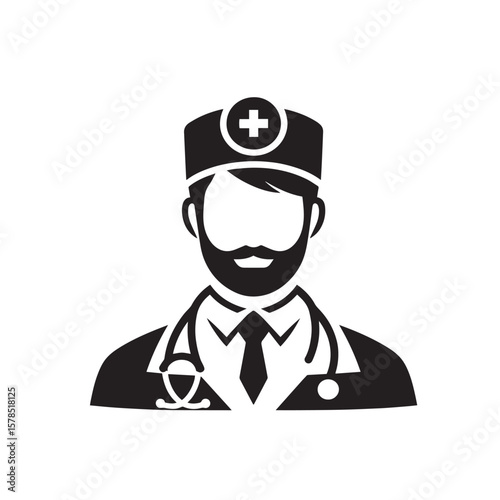 vector illustration of a doctor 