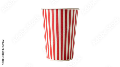 Free Download Striped Paper Beverage Cup  Isolated on Transparent Background - GFXLoad