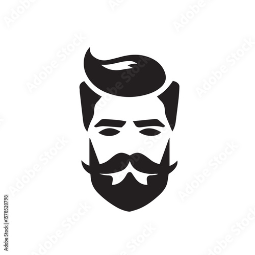 vector illustration of a barbar icon