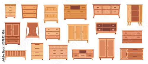 Collection of Retro Style Wooden Furniture