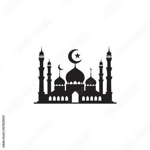 muslim mosque vector illustration