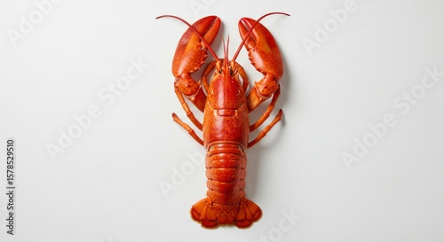 Cooked lobster posing for seafood enthusiasts