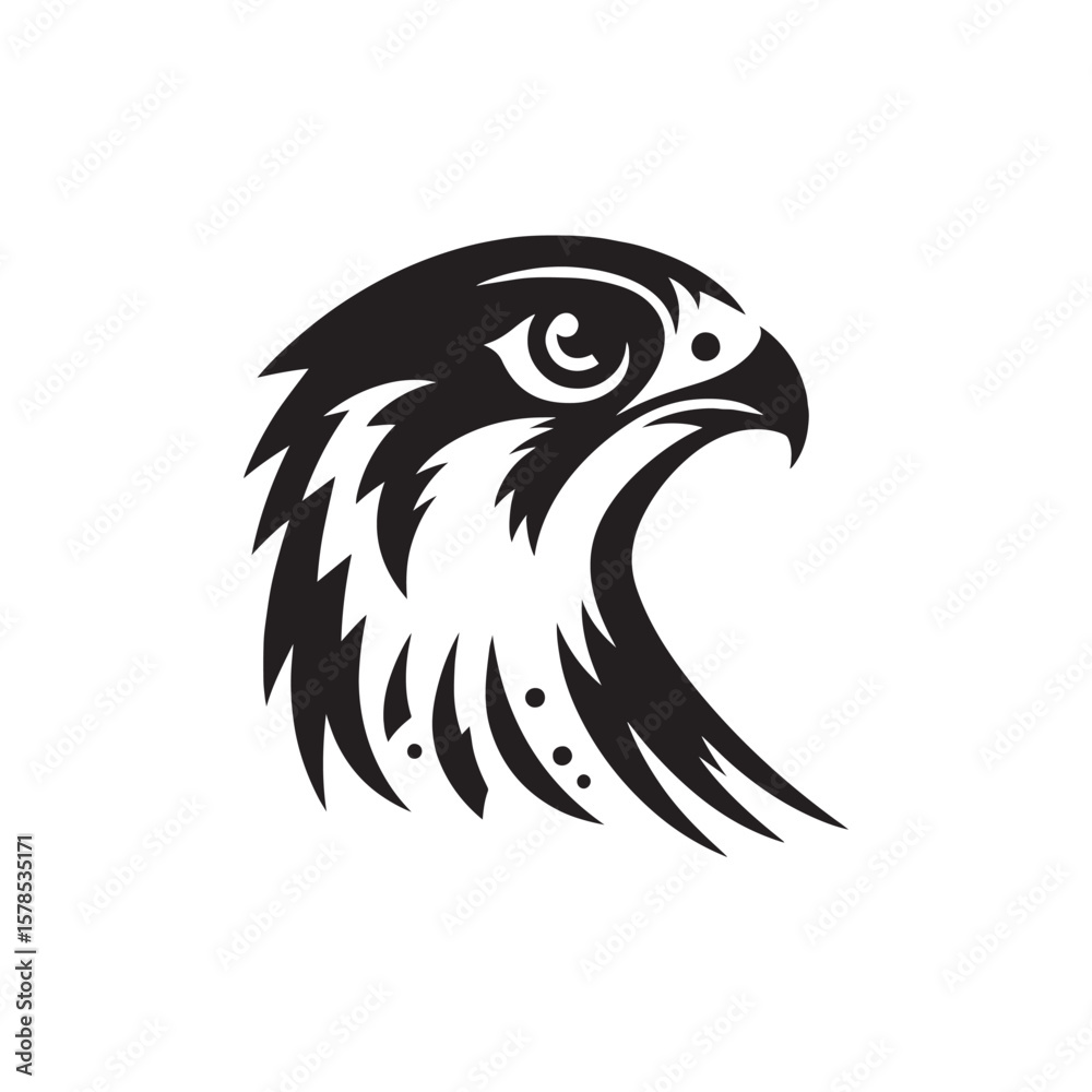 Obraz premium eagle head vector illustration