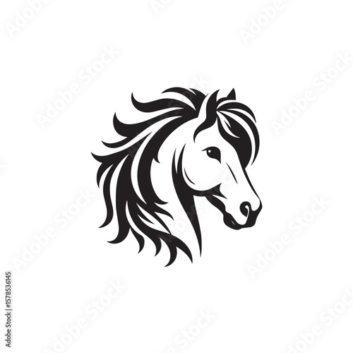 horse head vector illustration
