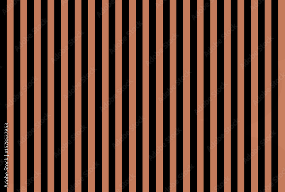 Obraz premium Shocking Light Copper color and black color background with lines. traditional vertical striped background texture.
