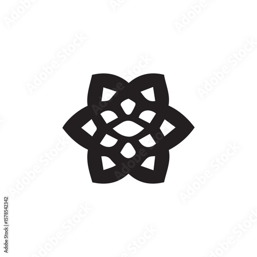 vector illustration of an abstract black pattern