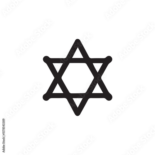 star of david vector illustration
