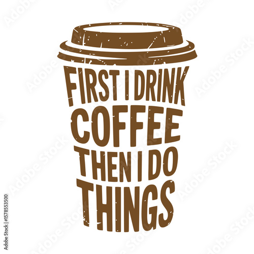 Coffee t-shirt design vector