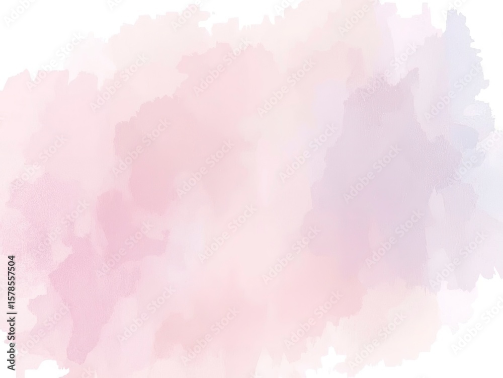 Obraz premium Soft watercolor painting with beautiful gradients in shades of pink and violet for a dreamy aesthetic.