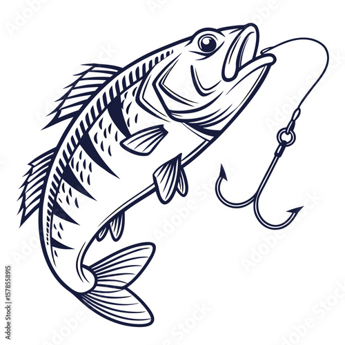 fish on a hook
