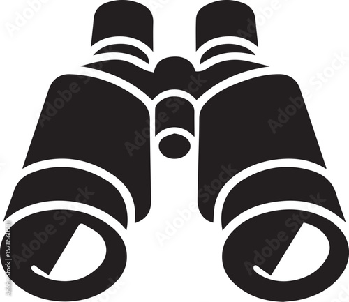 Black Silhouette of Binoculars
